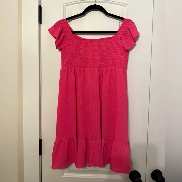 Adorable Pink Ruffled Girls Size 16 Dress - Picture 2 of 5